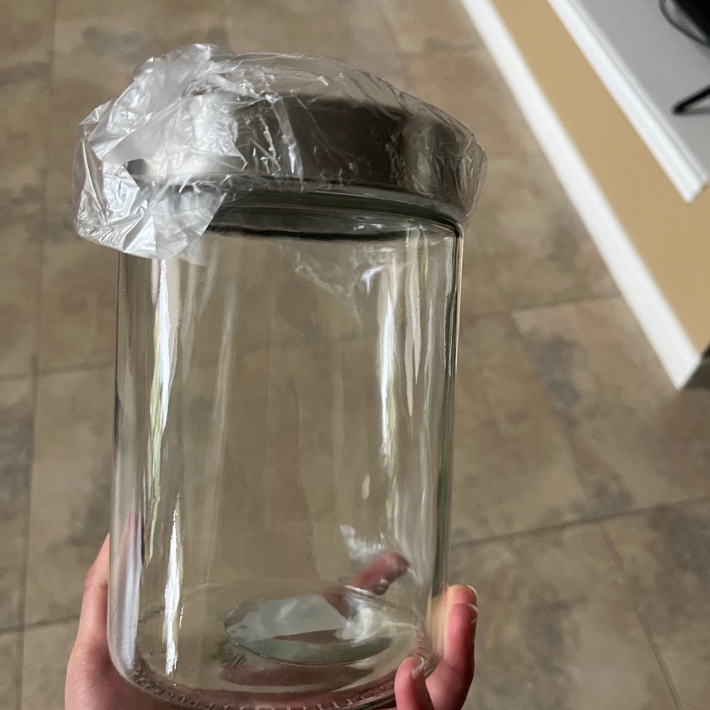 Glass jars with lids